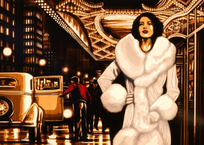 Max Zorn's jewel artwork for his 2021 winter sale, an original made with packing tape
