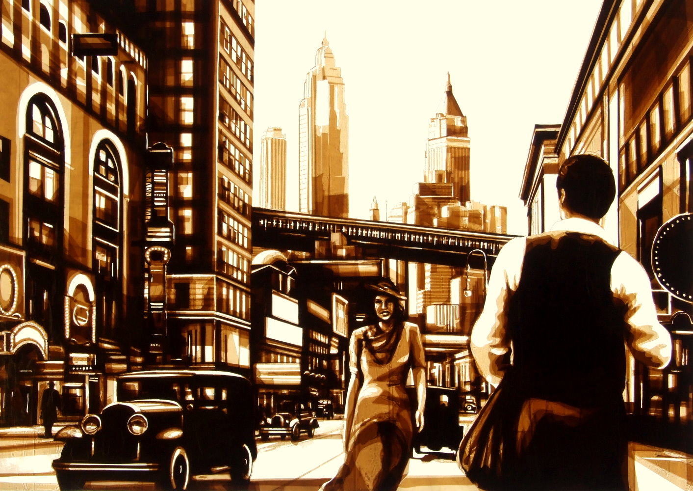 Max Zorn - Tape Art - City Serenades II