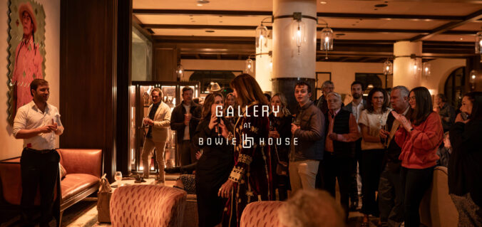 Experience the interplay of light and shadow at Max Zorn's tape art exhibition, presented by The Gallery at Bowie House, an Auberge Resorts Collection.