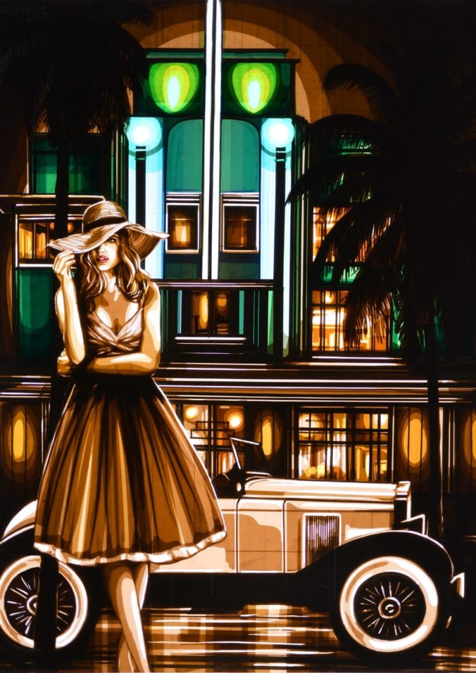South Beach Nights - A special sale artwork by Max Zorn