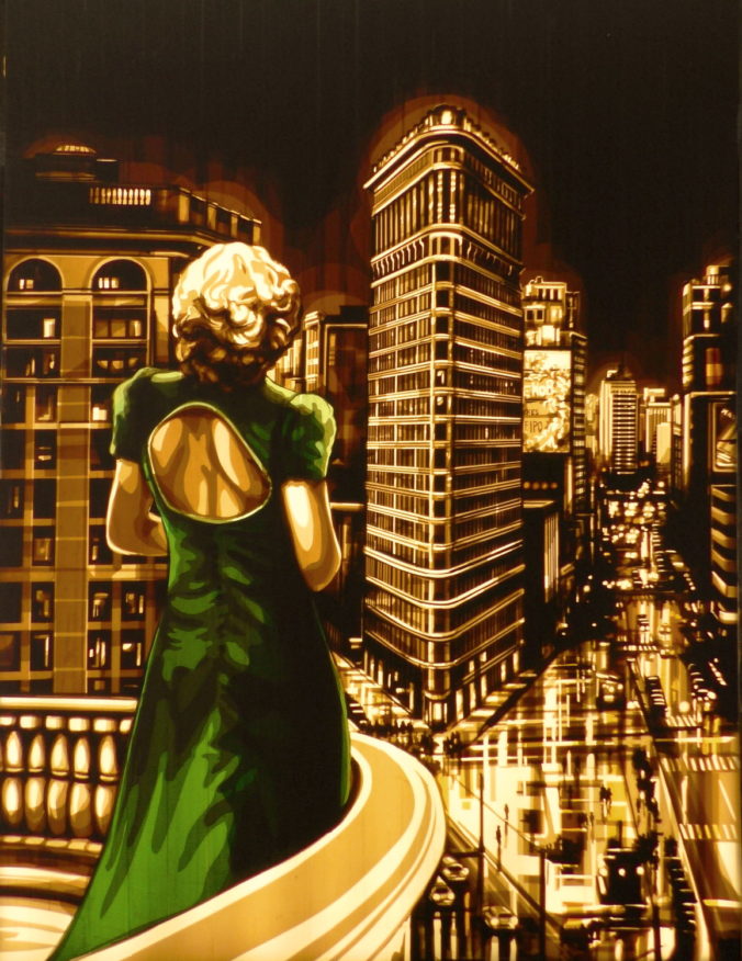 This image is an original work of art made solely with packing tape and a scalpel