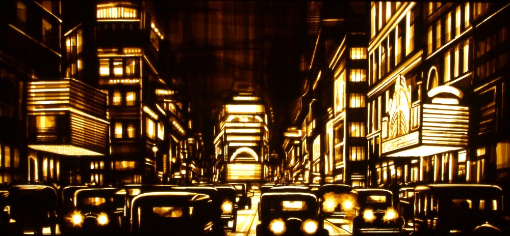 Tape art by Max Zorn - Downtown